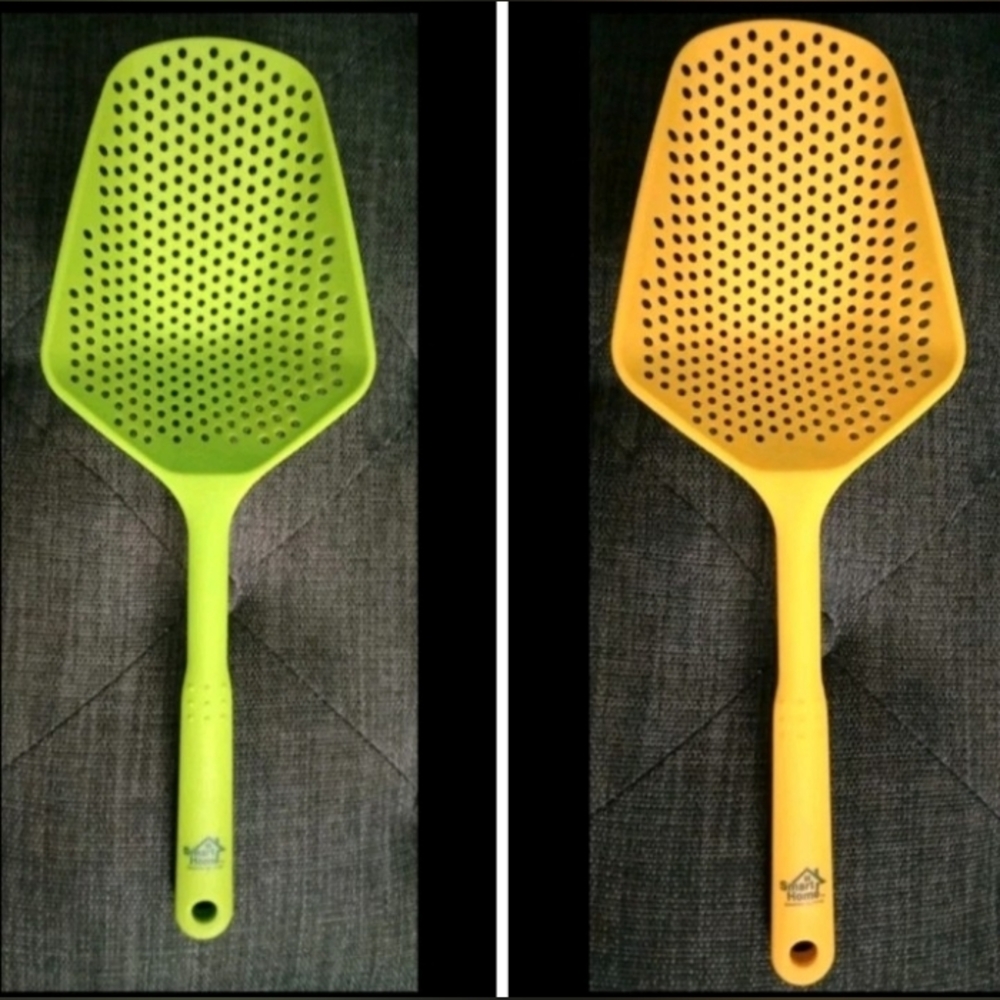 Smart Home Essentials For Living Strainer Spoon With Handle - Set Of 2